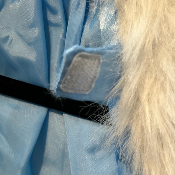 Princess Dress Blue With Cloak Faux Velvet/fur Size 11-12 Girls - Picture 15 of 15